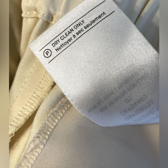 Vince Belted Wide Leg Pants Cropped Cream Size XS - Picture 8 of 8